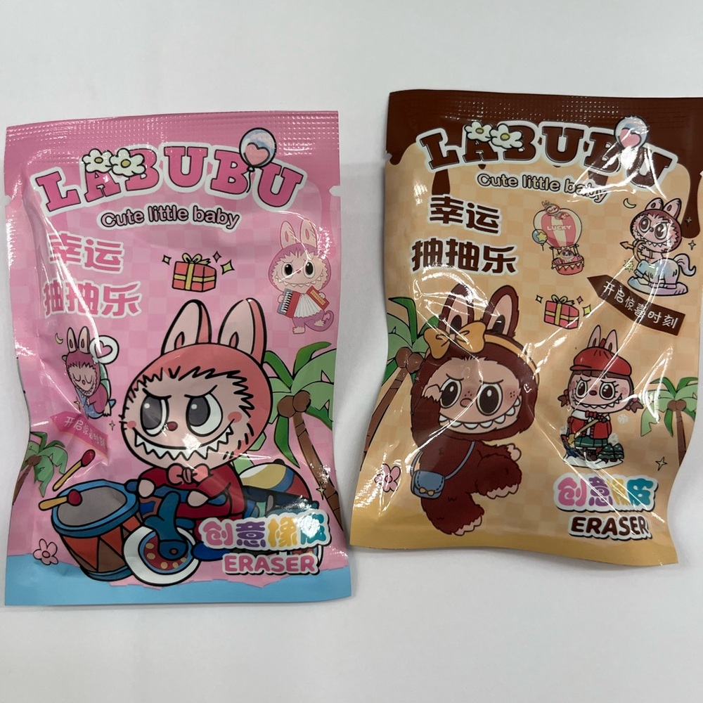 Labubu Blind Bag of Labubu figurine erasers - Picture 2 of 7